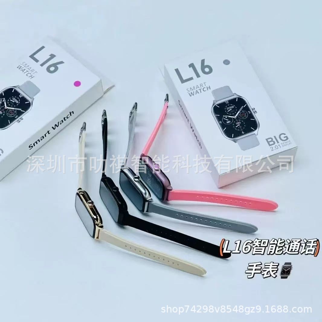 The cross-border bestseller L16 smartwatch features Bluetooth calls, incoming call information alerts, exercise heart rate and step counting Application Scenario