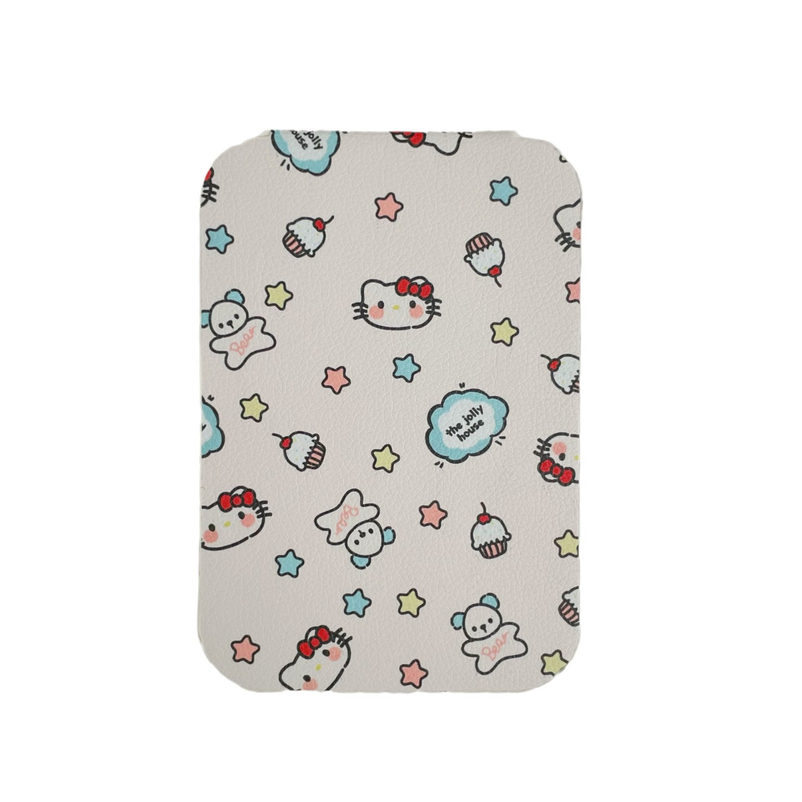Original cartoon cat folding mirror, portable and portable small mirror for women, home desktop makeup mirror, standing dressing mirror Item Picture