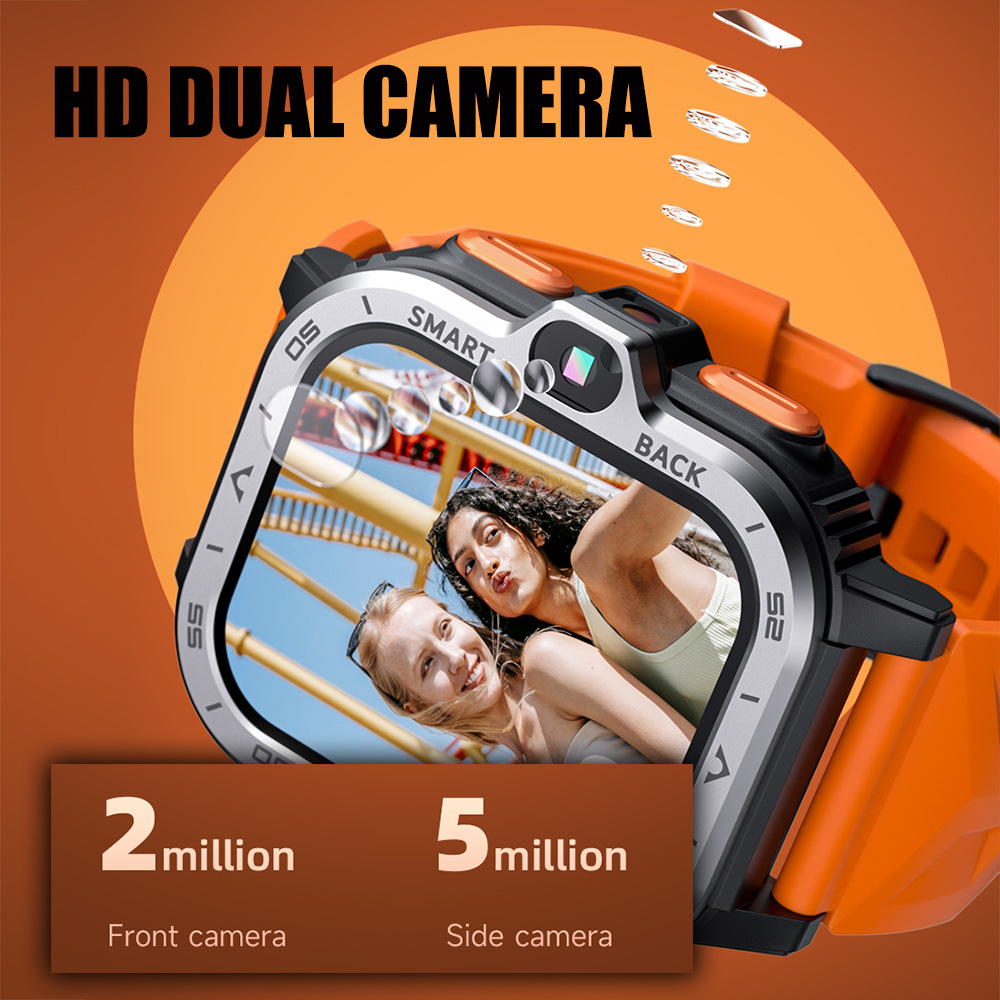 LOKMAT foreign trade version phone smartwatch Apple LP 4 MAX Full network compatibility, card-inserting wifi video call details Picture