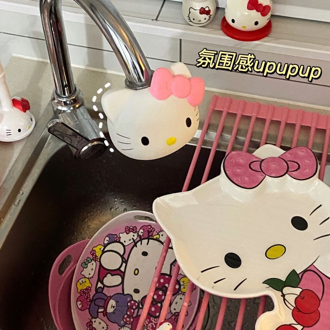 hellokitty cartoon cute faucet, filter, water purifier, splash-proof, kitchen, bathroom, shower head Item Picture