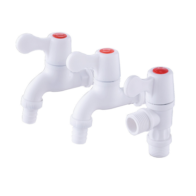 Public place outdoor outdoor faucet plastic washing machine faucet 4 fen 6 fen household PVC project payment Item Picture