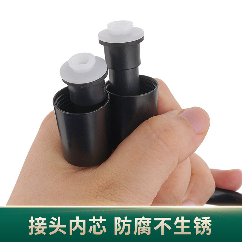 Black toilet spray gun, shower hose, spray gun, bidet, outlet pipe, inlet pipe, high-temperature resistant hose, and extended shower head details Picture