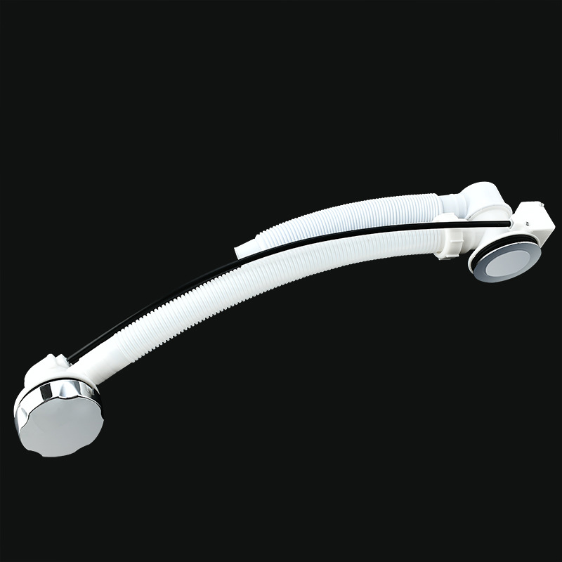 Plastic bathtub drain, engineering bathtub drainage pipe, bathtub drain, bathtub drainage pipe full figure