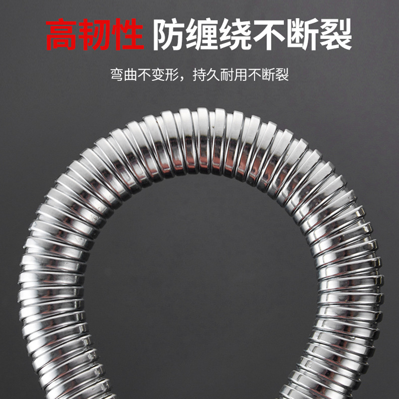 Wholesale 304 stainless steel shower head hose, explosion-proof 4-point water inlet hose, bathing and shower head from the manufacturer Application Scenario