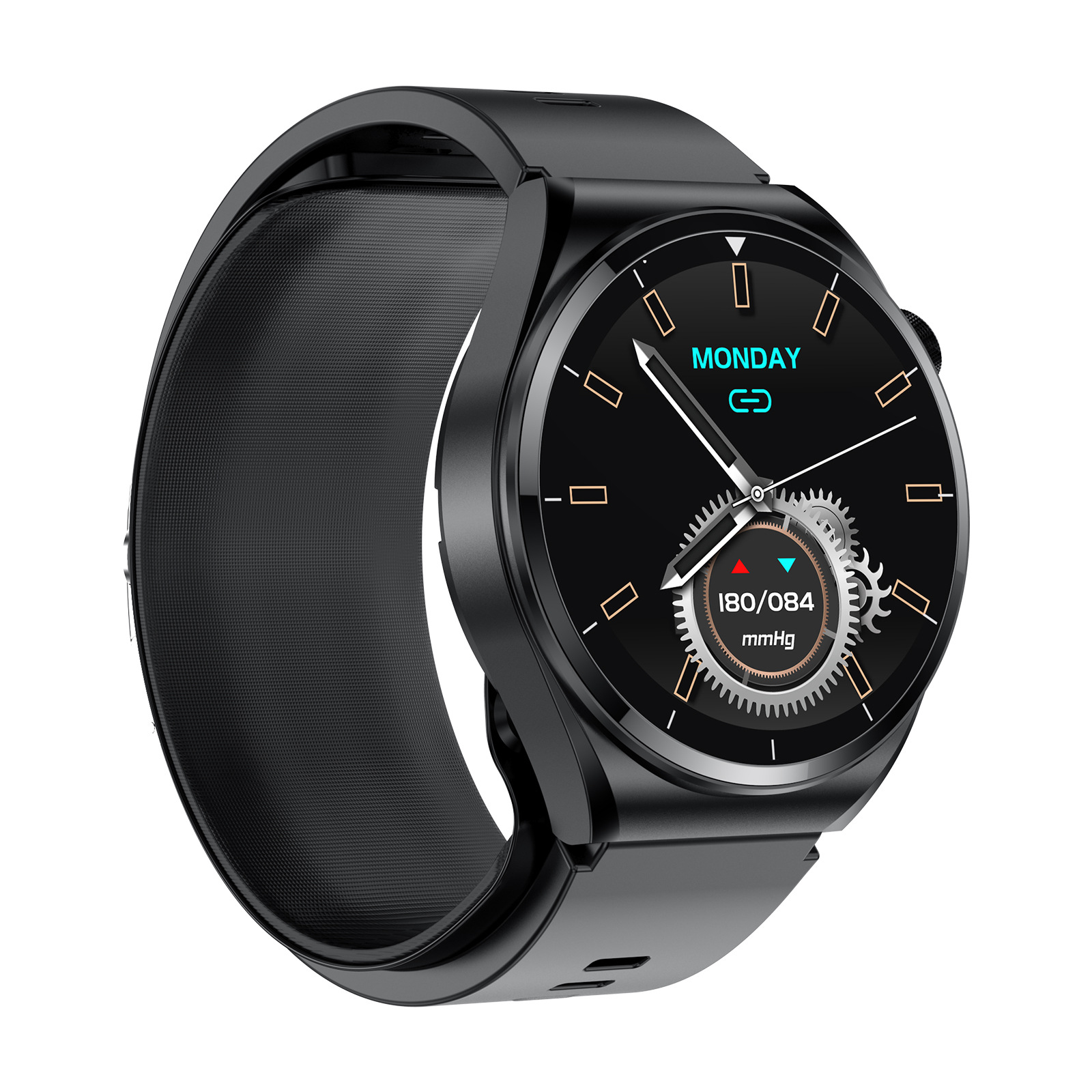 The 2025 new S22 smartwatch is equipped with an air pump and an airbag type for precise voice announcement of true blood pressure, ECG, blood sugar and uric acid full figure