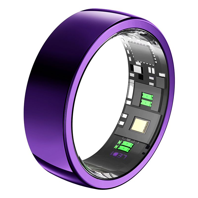 Heart rate, blood oxygen, blood pressure, physiological cycle, 24-hour sleep monitoring, adding friends, remote control taking photos, smart ring full figure