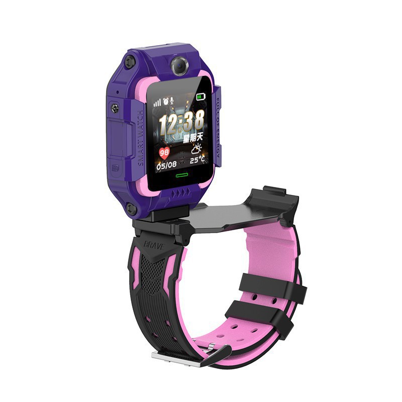 Cross-border Q12 waterproof children's smart phone positioning micro-chat photo-taking flashlight, 5th generation foreign trade Z6 multilingual watch Item Picture