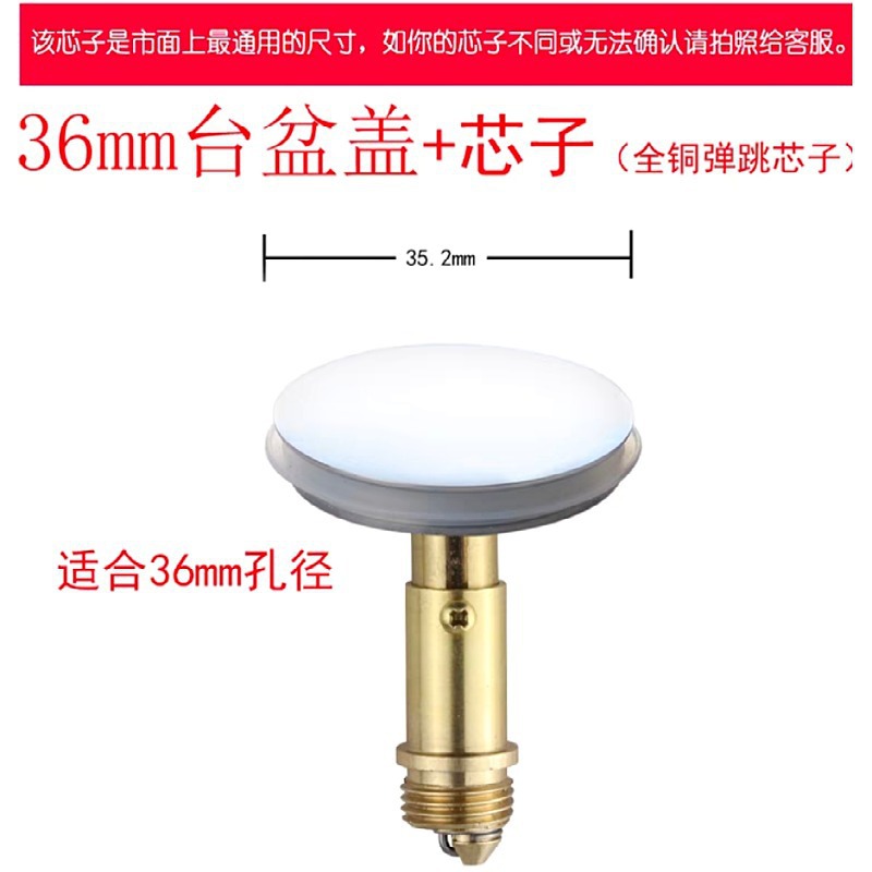 All-copper drain large round surface bouncing core all-copper drain small round surface bouncing core drain flip plate accessories Application Scenario