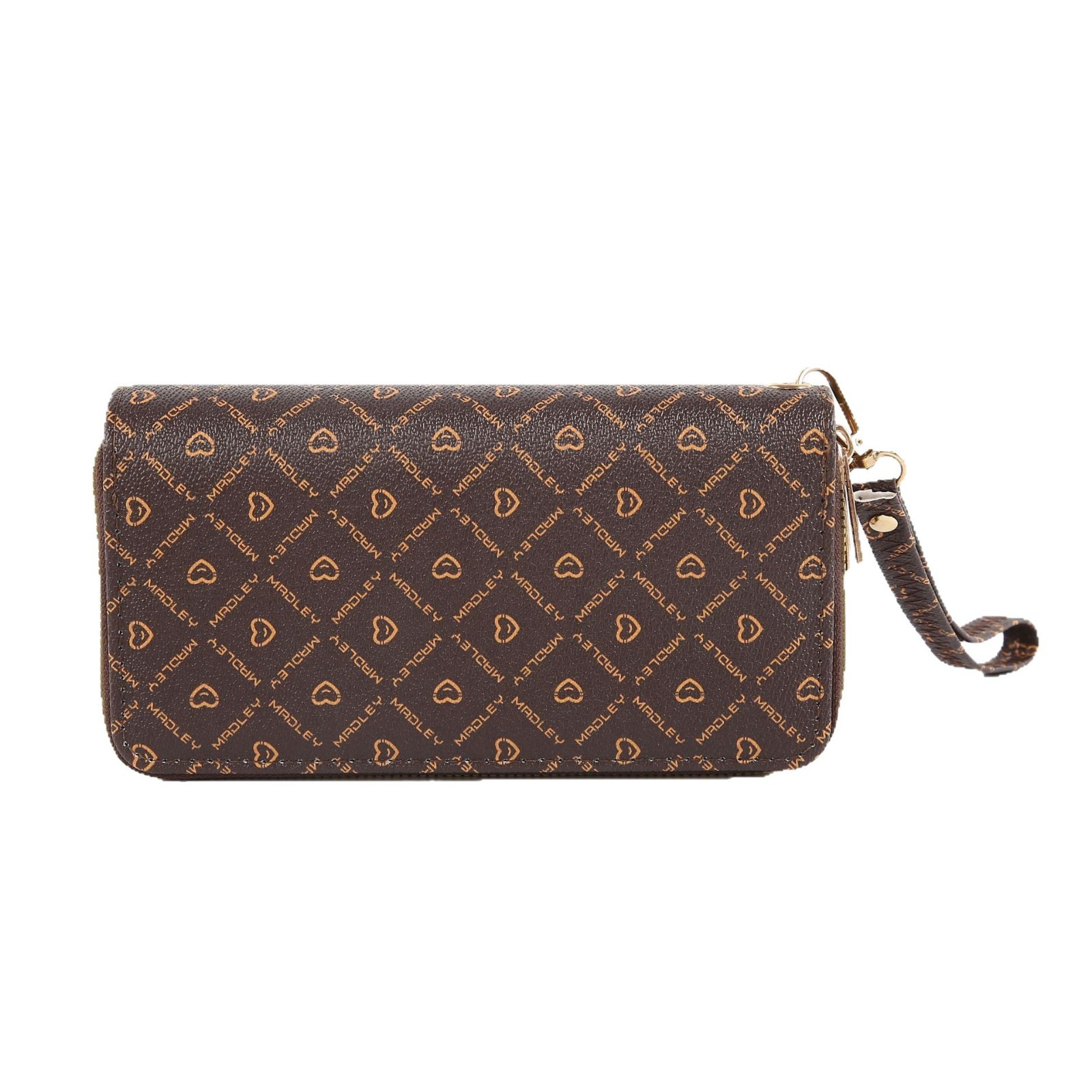 pu double-layer ladies' wallet, fashionable pattern clutch, multi-purpose storage, eco-friendly material wallet, mobile phone case Item Picture