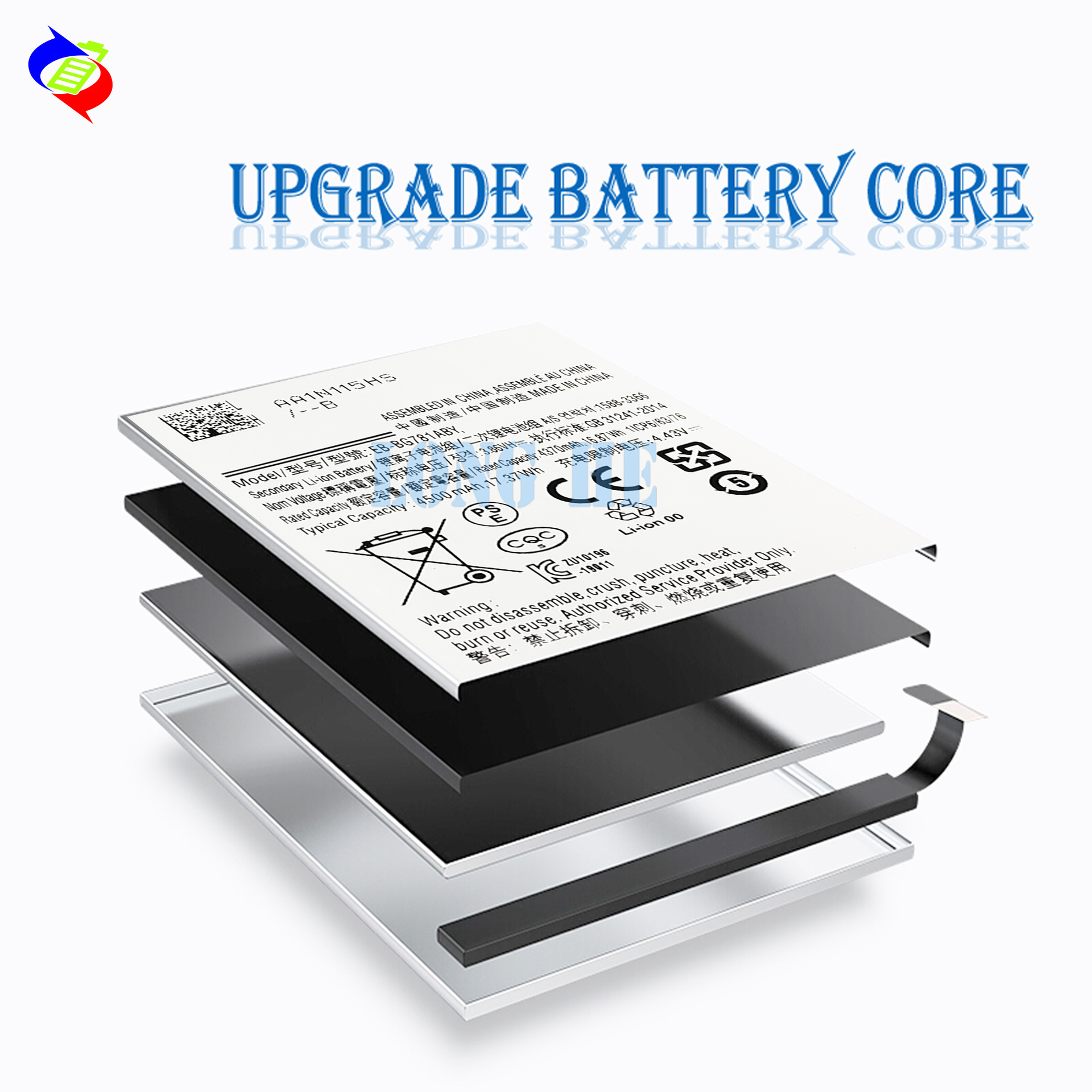 Applicable to Samsung S20 Lite/S20 FE 4G mobile phone rechargeable battery EB-BG781ABY factory wholesale and export Specification drawing