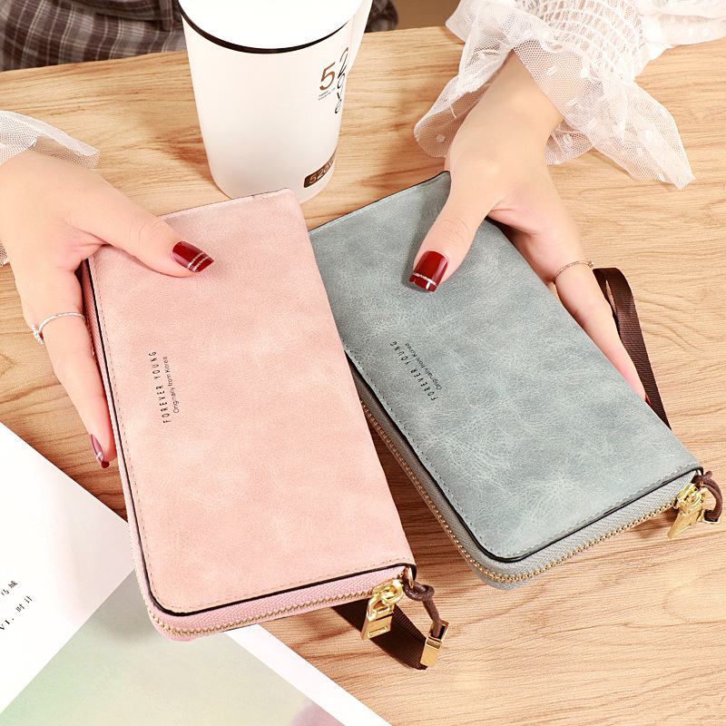 Ladies holding long wallets, 2022 new Korean version handbag, multi-functional card case, mobile phone case, coin purse, women's wallet details Picture