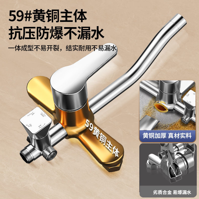 All-copper shower head set for home bathroom bathing, rain shower, shower head, pressurized shower head manufacturer Application Scenario