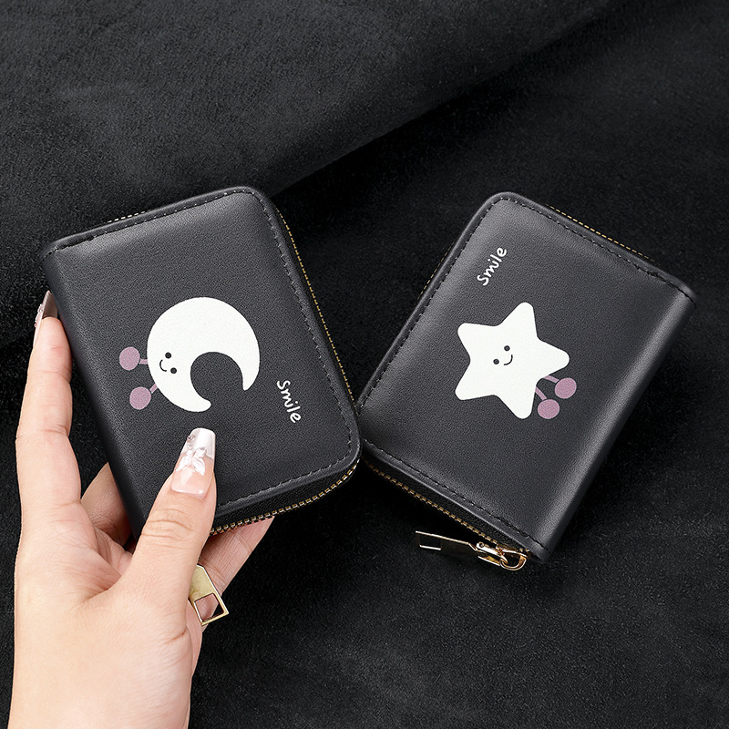 New organ card case, cartoon large-capacity card slot, anti-demagnetization coin wallet, student meal card protective case, bank card holder details Picture
