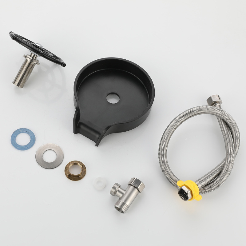 High-pressure sink, household bar counter, stainless steel automatic press cup washer, coffee shop no-clean rinse faucet Application Scenario