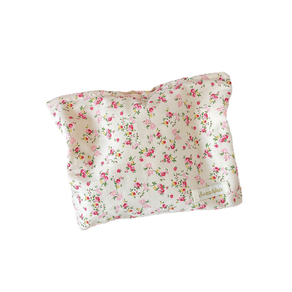 5641 Korean-style ins fresh and delicate floral large-capacity makeup bag, a storage and organization bag for cosmetics and lipsticks when going out Item Picture
