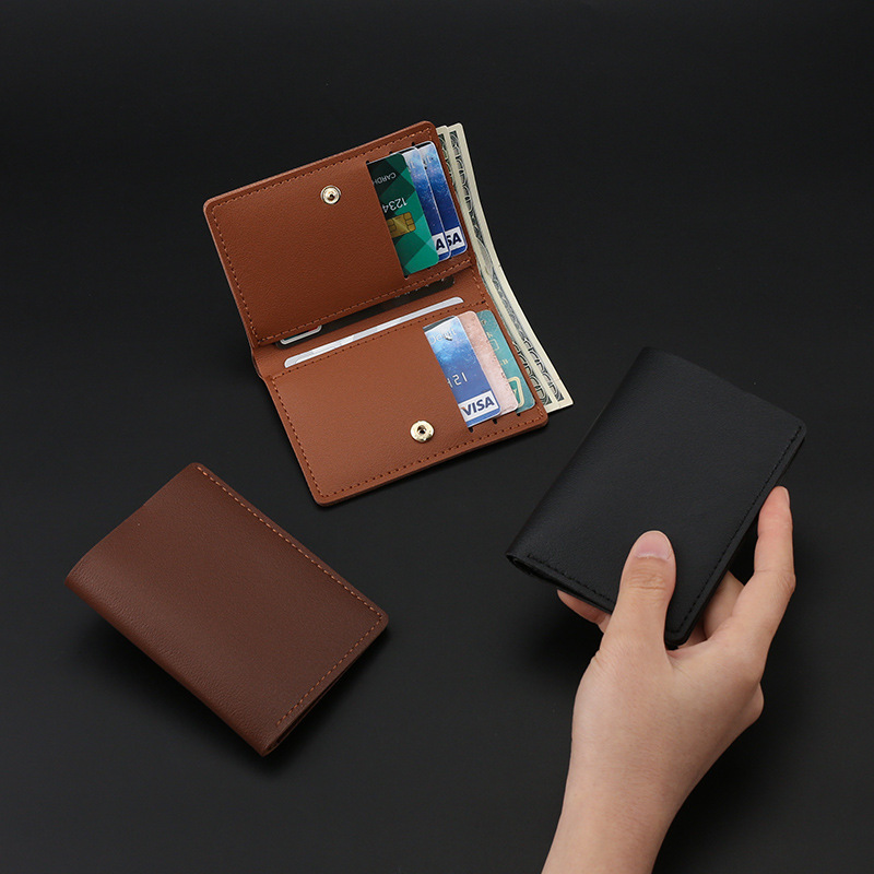 Short 2025 cross-border ins student wallet, driver's license integrated card case, light and thin mini wallet for ladies details Picture