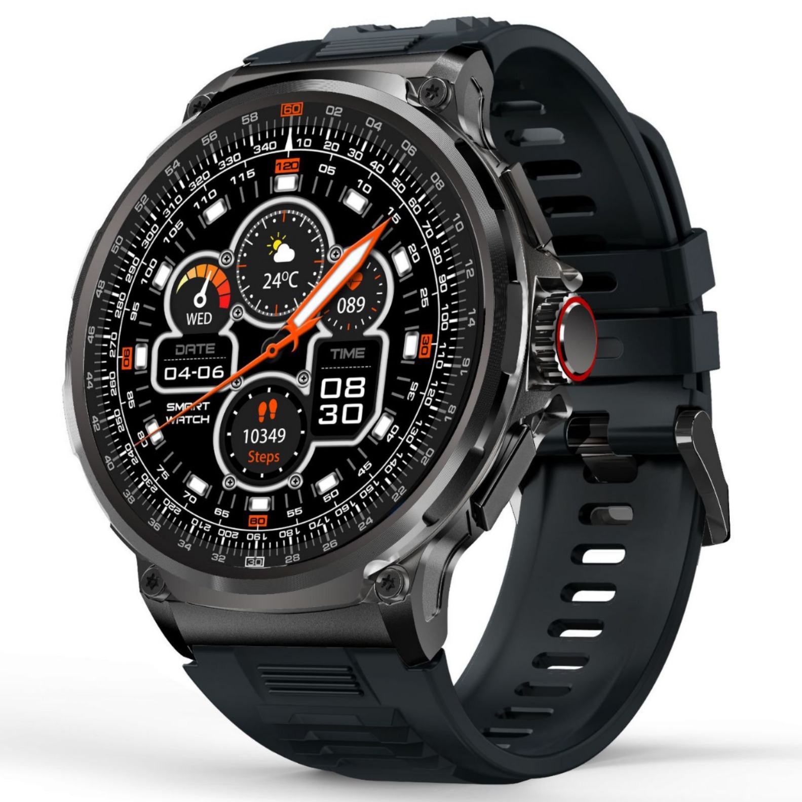 Cross-border V69 smartwatch, 1.85-inch Bluetooth call large screen, heart rate, blood oxygen, sports, waterproof smartwatch full figure