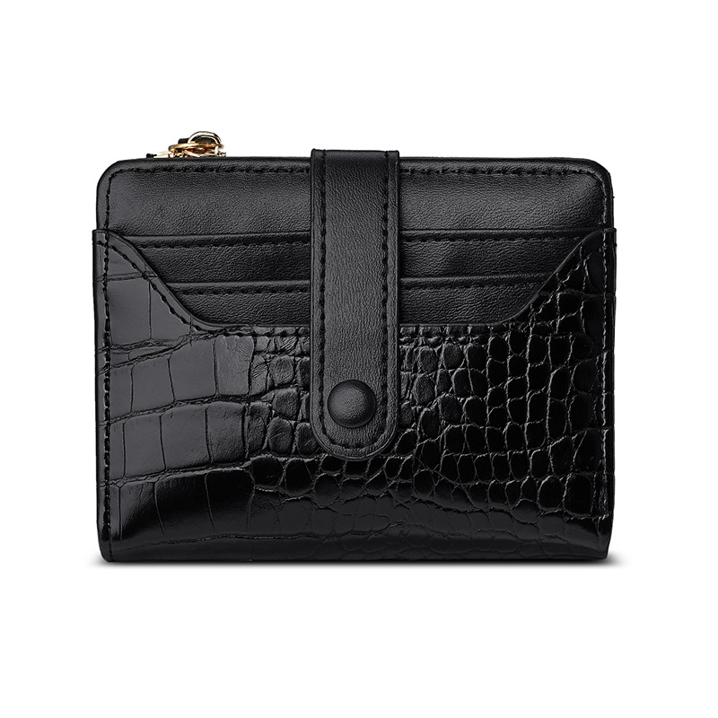 New short Korean version macaron wallet for women, with stone patterns and multiple slots, is a versatile and refreshing wallet for daily use Item Picture