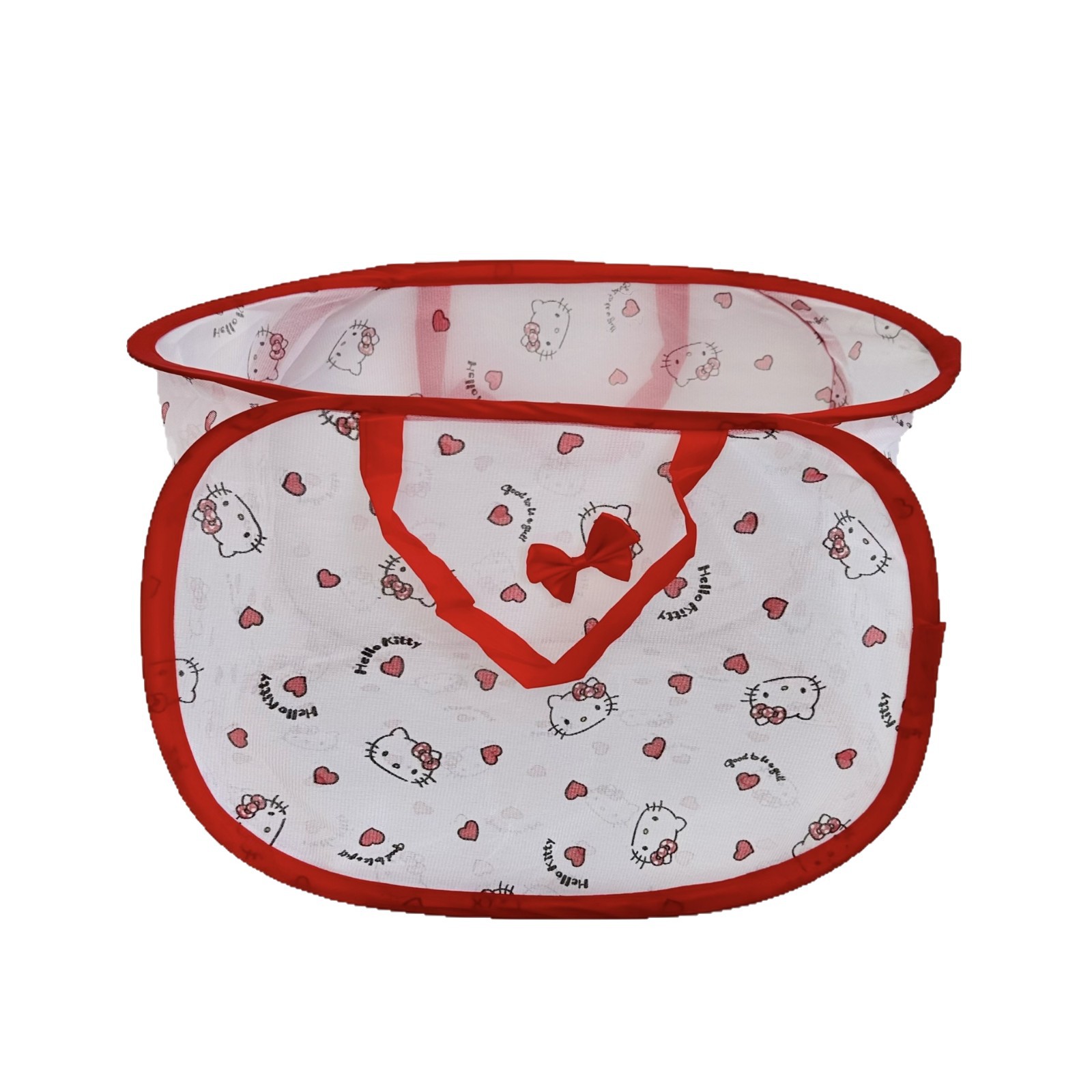 The cute cat-shaped foldable laundry basket is a new home storage wonder for women that doesn't take up much space. It's a laundry basket for dirty clothes Item Picture