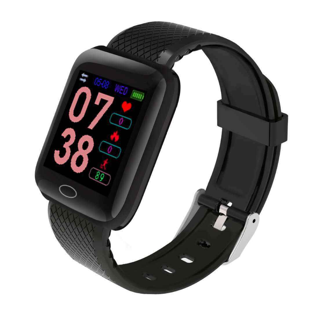 116plus Smart bracelet measures heart rate, blood pressure, sleep monitoring information and alerts D13 color screen bracelet Specification drawing