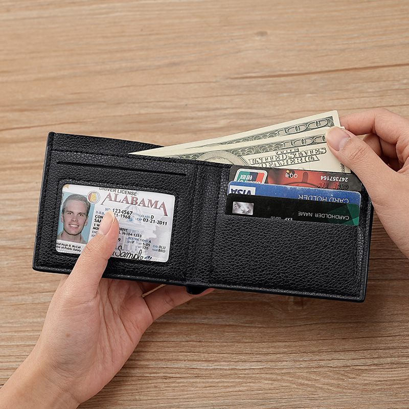 The new best-selling wallet man men's wallet is a casual 20% discount short horizontal style men's wallet details Picture