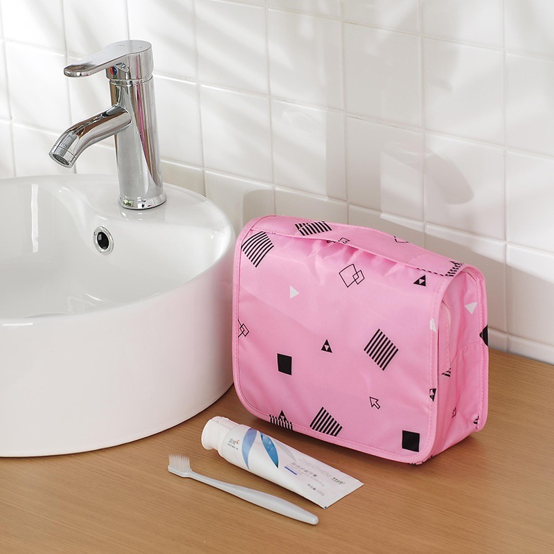 Korean version large-capacity waterproof toiletries bag, storage bag, toiletries storage bag and makeup bag for business trips and travels Specification drawing