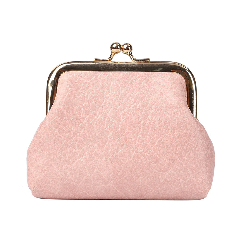 2022 New retro coin purse for women, short wallet with buckle, candy-colored coin bag, wholesale in stock Item Picture