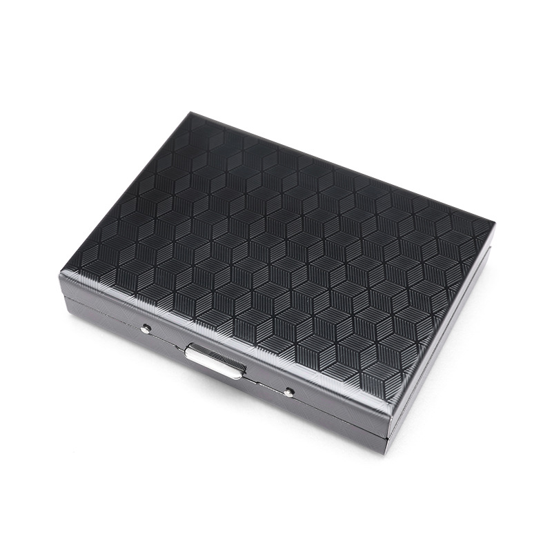 Stainless steel metal card case, anti-magnetic and anti-theft, men's and women's wallets, dad's mini bank card box, cards Item Picture