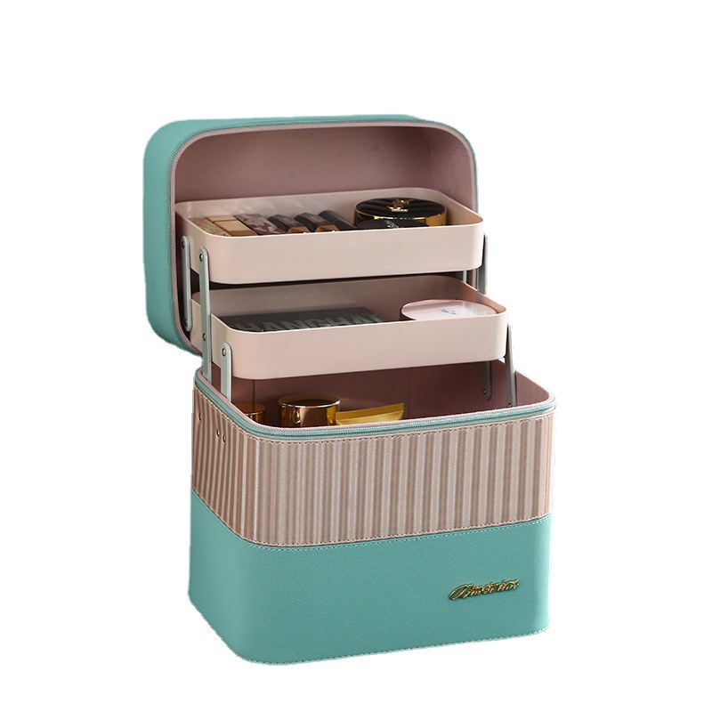 OEM source factory customized cosmetic box storage box with silk-screen printing, hot stamping and digital printing logo on the surface. Beauty box Item Picture