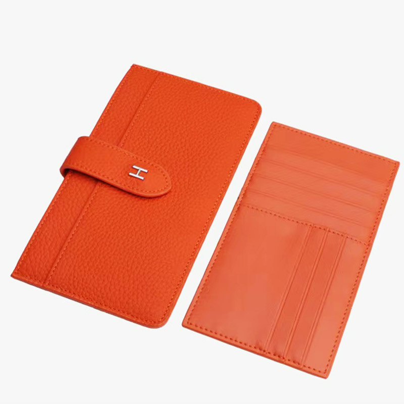 Cross-border wallet folding open heart black storage bag, short business vertical square sewn wallet Item Picture