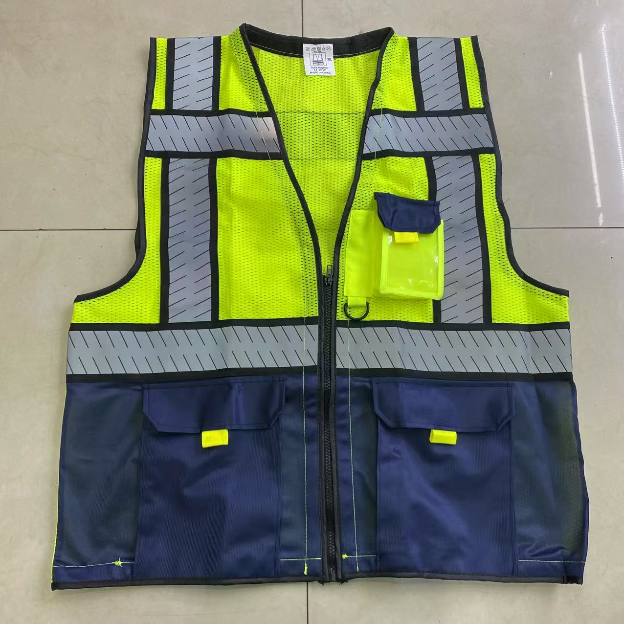 反光安全背心马甲反光衣黄马甲交通工地施工安全服骑行反光服