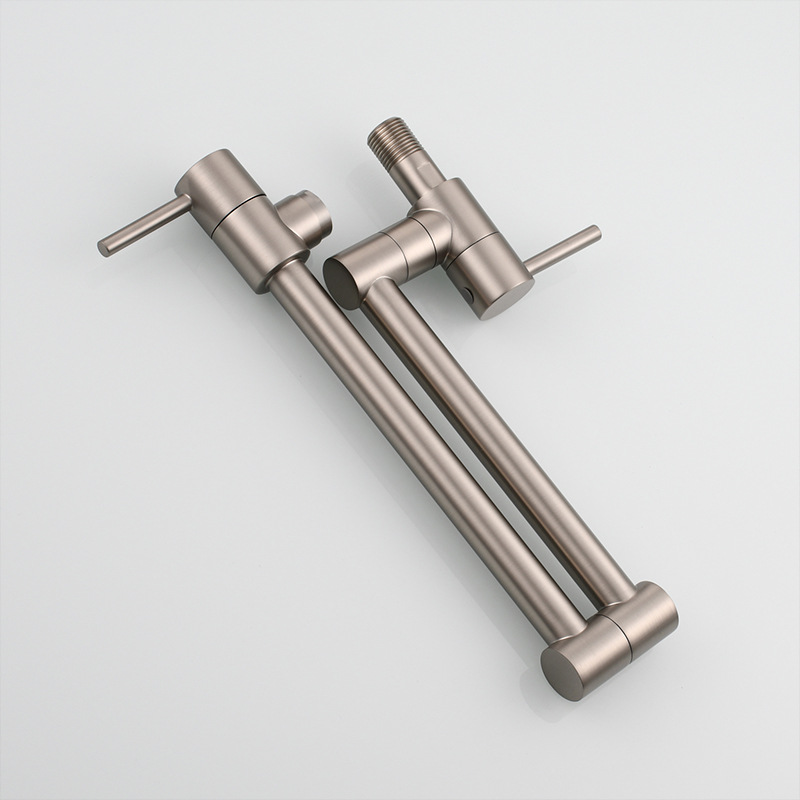 Folding faucet, kitchen sink faucet, wall-mounted single-cooling faucet, sink faucet, double-switch faucet Specification drawing