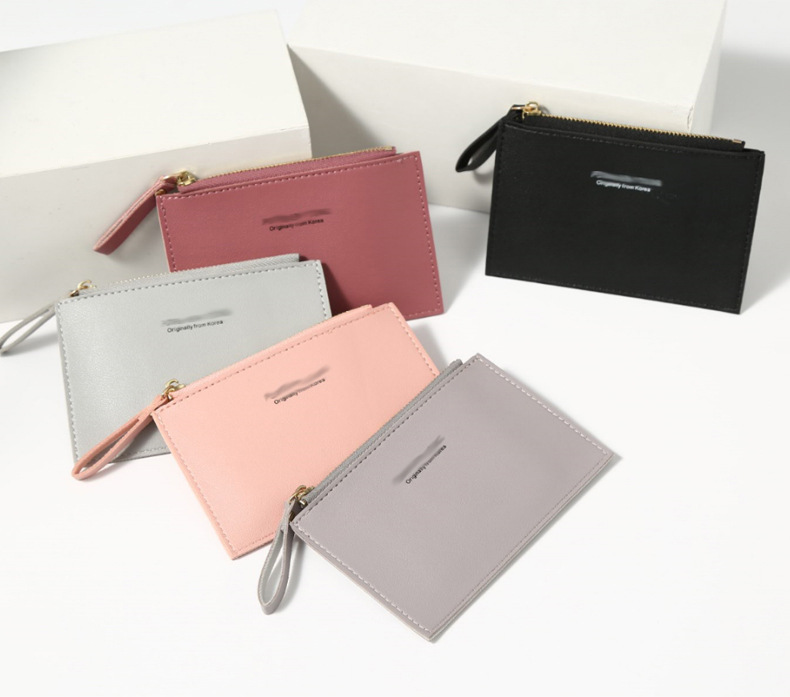 The new 2023 women's card case zipper clutch, a Japanese-style wallet for students and white-collar workers, features multiple card slots and multiple functions full figure