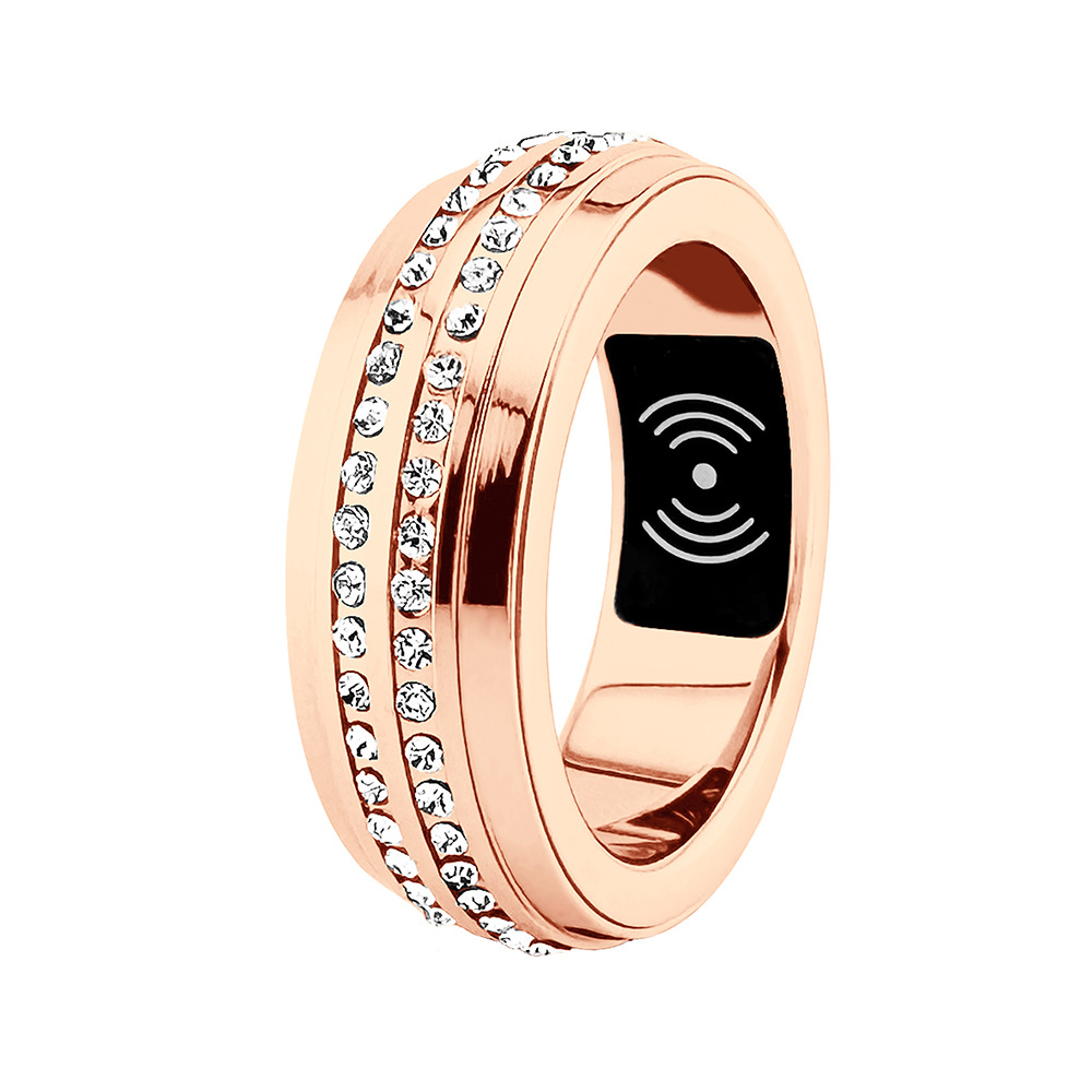 New cross-border smart ring, health heart rate, blood pressure, blood oxygen, exercise and sleep detection, SmartRing wireless charging Specification drawing