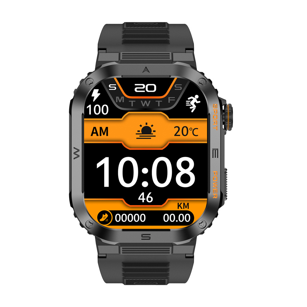 The new cross-border MT39 outdoor ultra-thin smart call watch, step count, heart rate and blood pressure monitoring outdoor sports wristband full figure