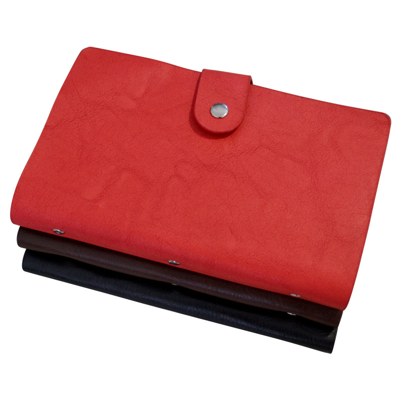 Korean version large-capacity card case with over 120 slots, men's and women's card sleeves wholesale, with Logo printing available Specification drawing