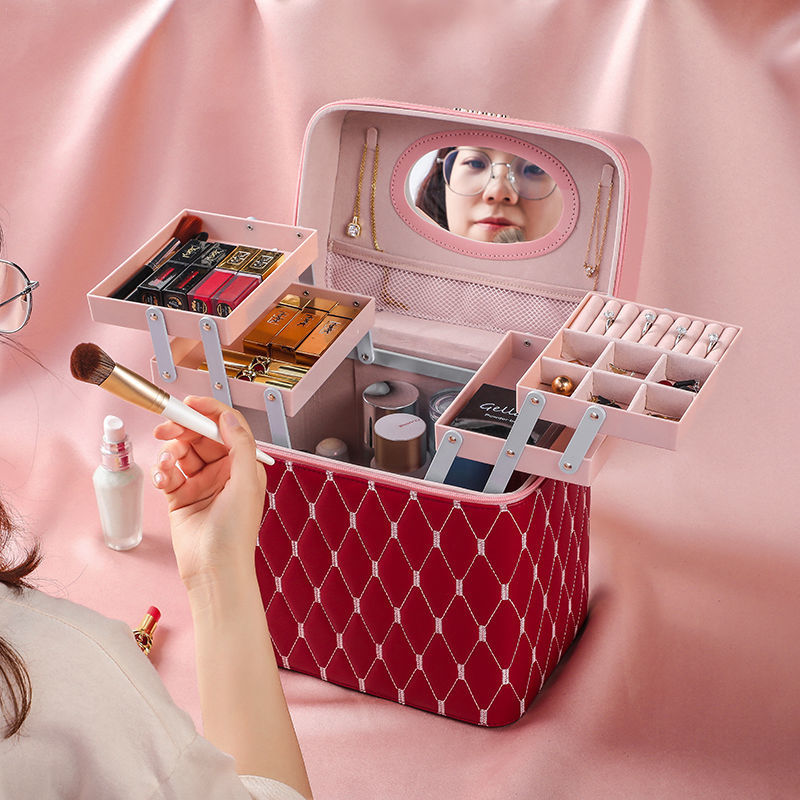 Factory OEMOBM customizes portable home makeup bags, large-capacity makeup boxes, and multi-functional desktop organization and storage boxes Application Scenario