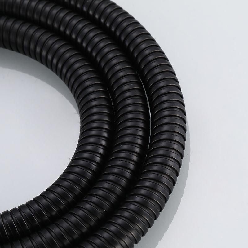 Encrypted shower head hose 1.5/2 meters, black plastic-coated explosion-proof pipe for bathroom water heater shower head Application Scenario
