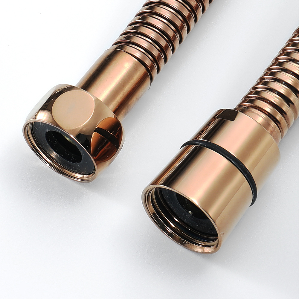 HIDEEP stainless steel hand-held showerhead hose, brushed gold 1.5-meter showerhead hose for home bathroom Application Scenario