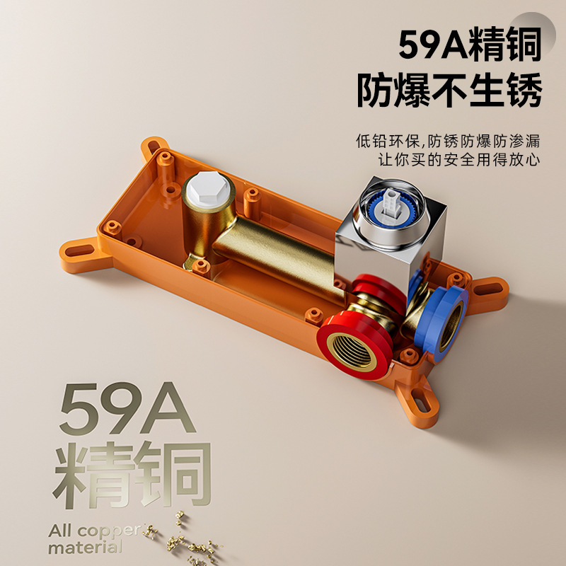 Wholesale of concealed faucets for bathroom washbasins, hot and cold water taps, washbasins, countertop basins, and Life Ode Application Scenario