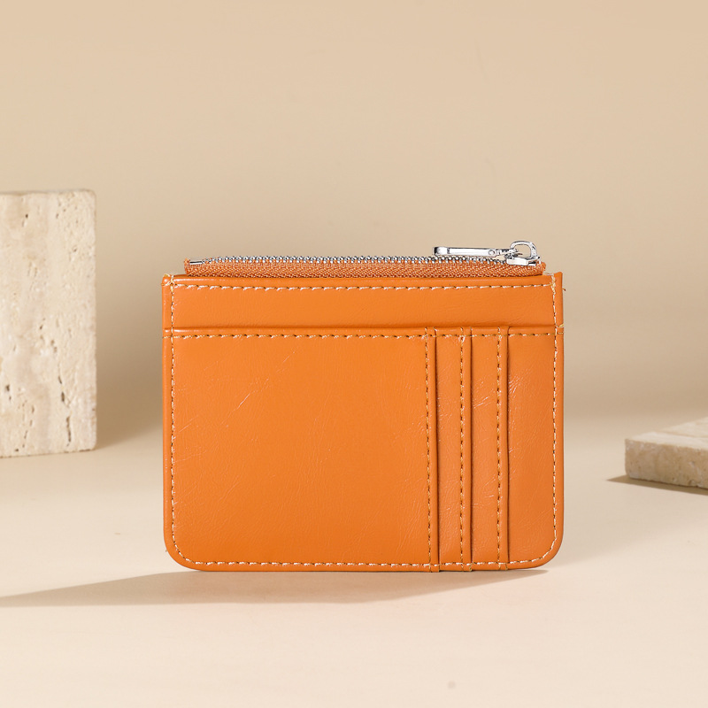 New foreign trade cross-border supply zipper card case, pull-out card mirror window, coin purse, best-selling card case, new card holder Application Scenario