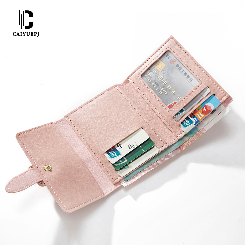 New women's wallet short solid color card bag Spring women's high-end Wallet cross-border coin purse wholesale Application Scenario