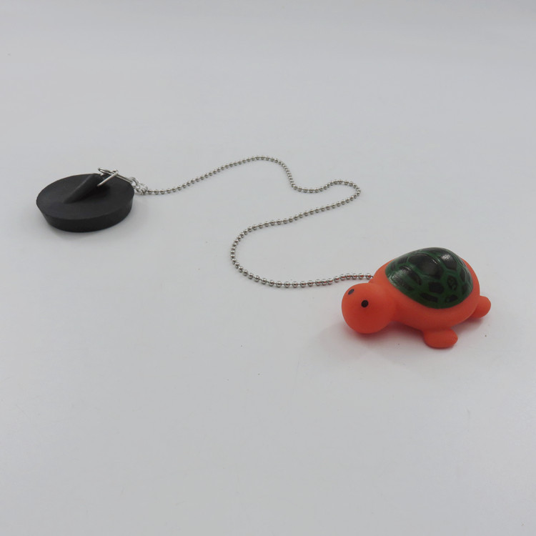 Rubber water stopper with chain, rubber bathtub sink stopper, bathroom drain stopper full figure