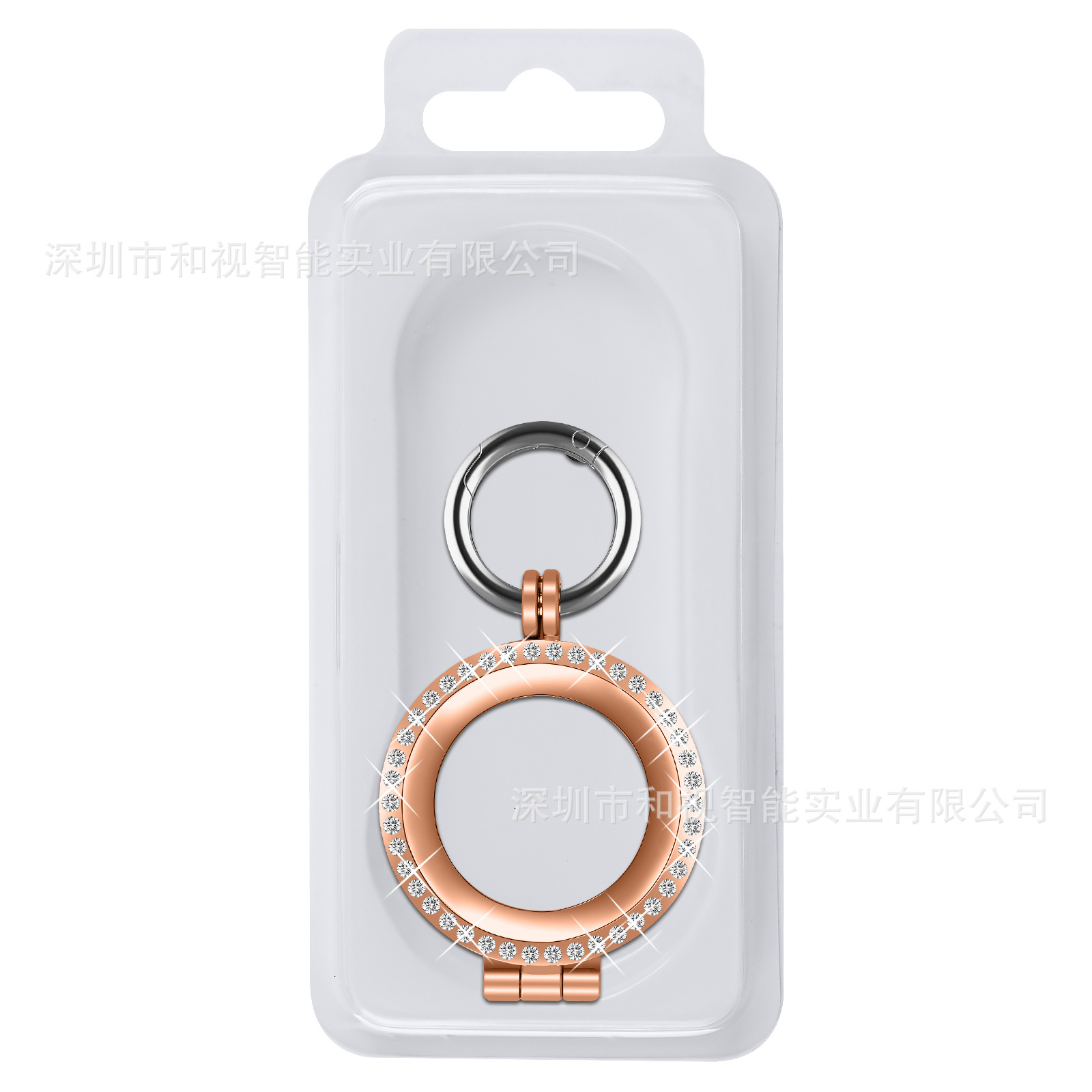 Suitable for Apple AirTag tracker case, metal case, diamond-encrusted case, alloy case Item Picture