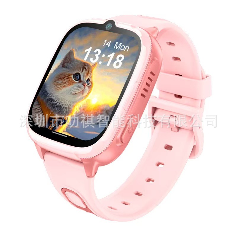 Cross-border D53 children's smartwatch, smart 4G video chat, large battery, WiFi positioning, waterproof, multi-language details Picture