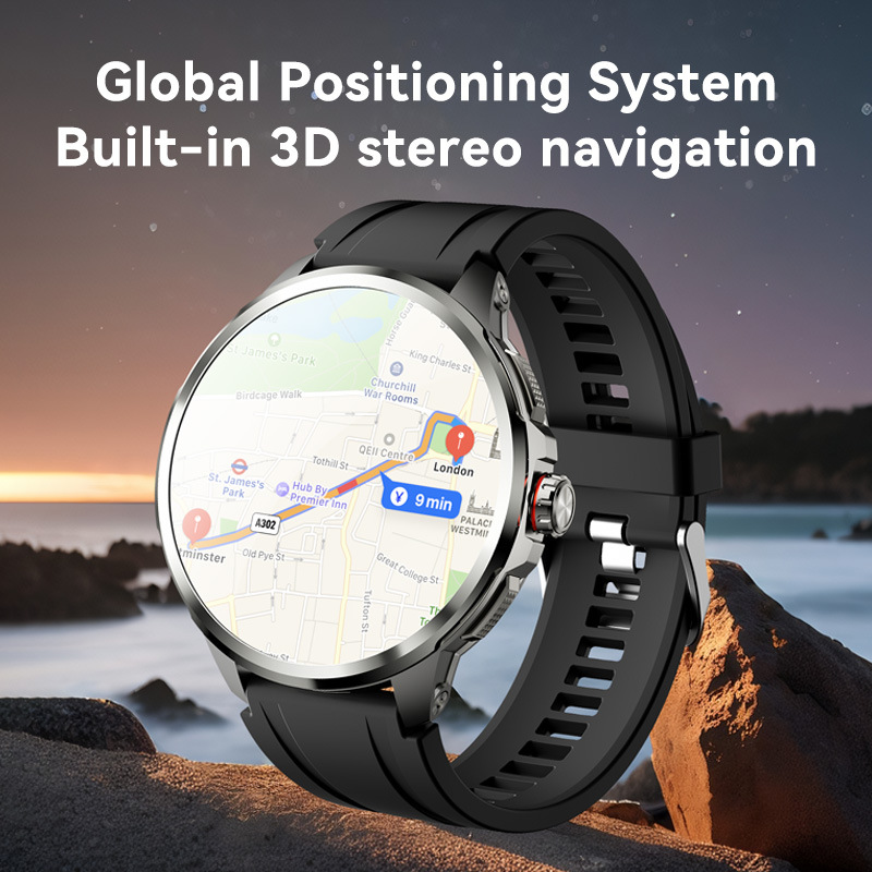 Global smartwatch card-inserting Smartwatch 1.95-inch rotating camera Heart rate and blood pressure NFC access Control H99 Specification drawing