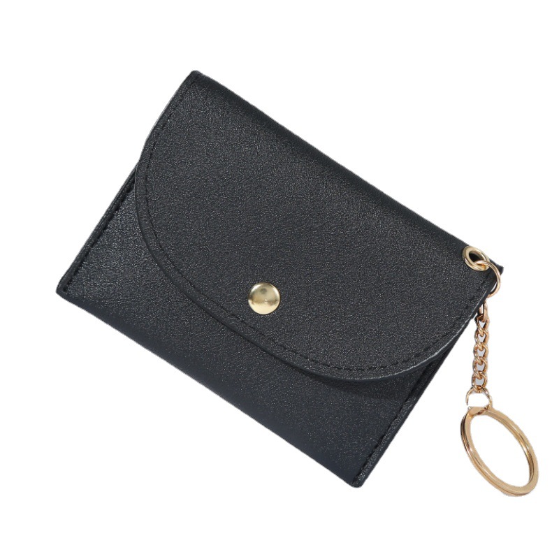 2022 New envelope card case women's wallet: Simple, fashionable, classic solid color zipper coin purse Women's ins Item Picture