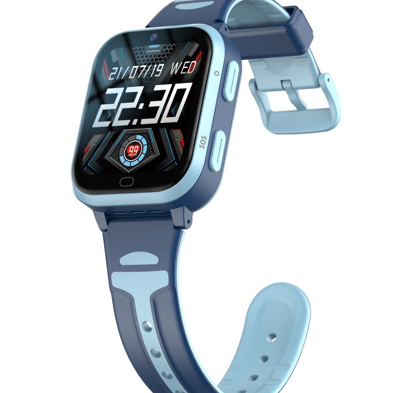 The 4G children's smartwatch with full-band GPS positioning for European and American foreign language versions supports Android system download Specification drawing