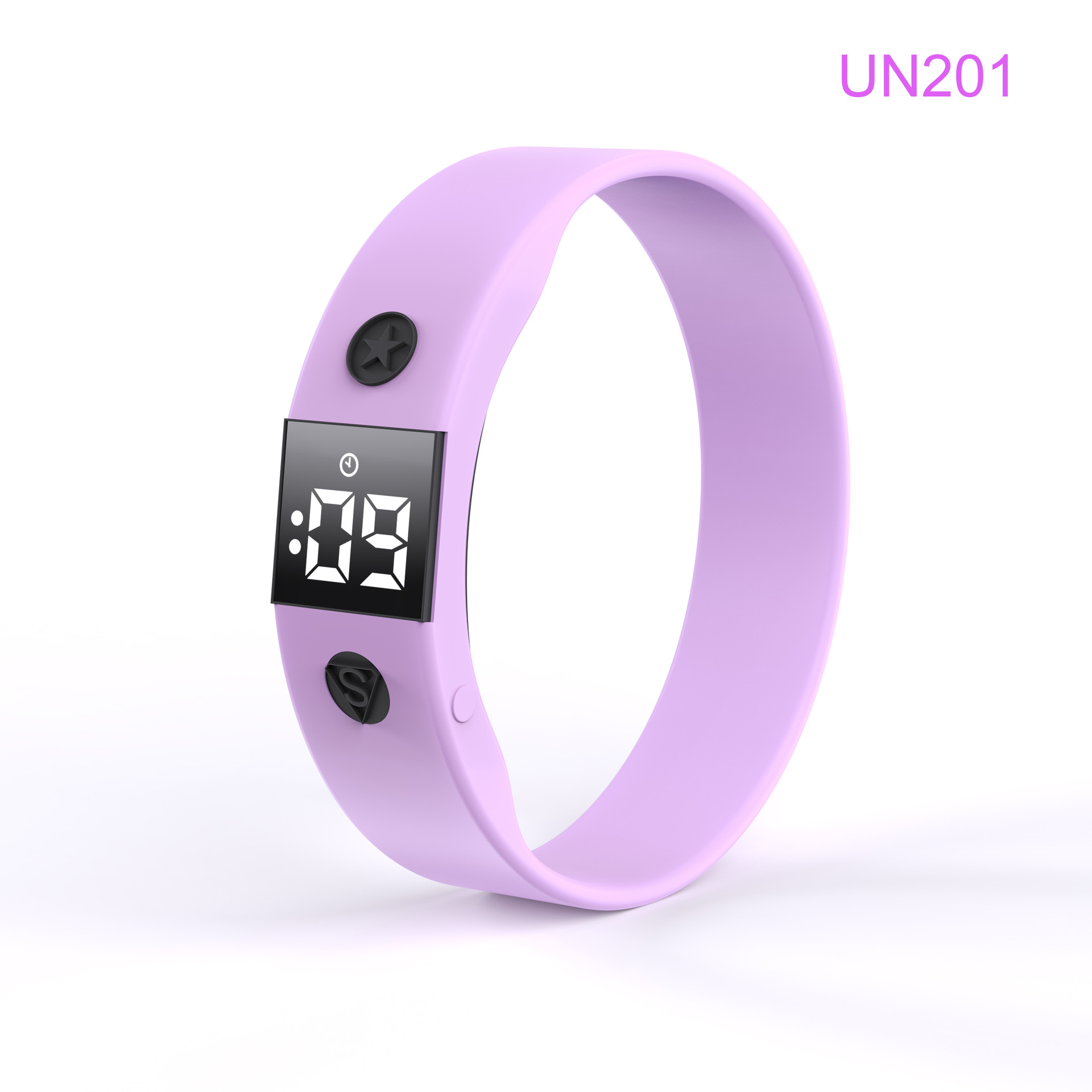 Cycle Countdown stopwatch wristband 2025 LED watch Student alarm clock wristband Silicone wristband full figure
