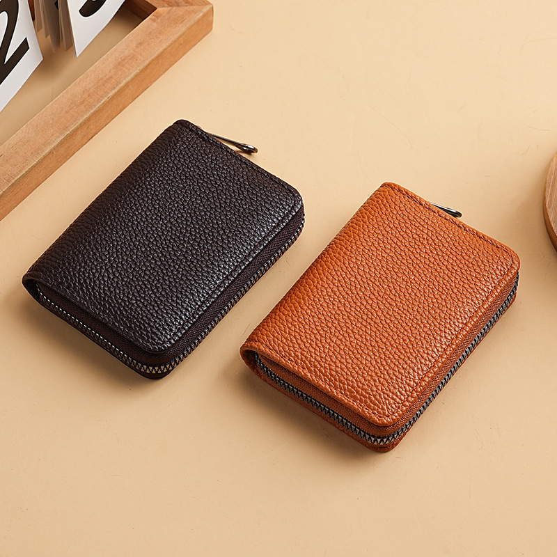 Women's multi-slot card holder, large-capacity ID card bag, multi-slot card case, men's short organ bag, card holder full figure